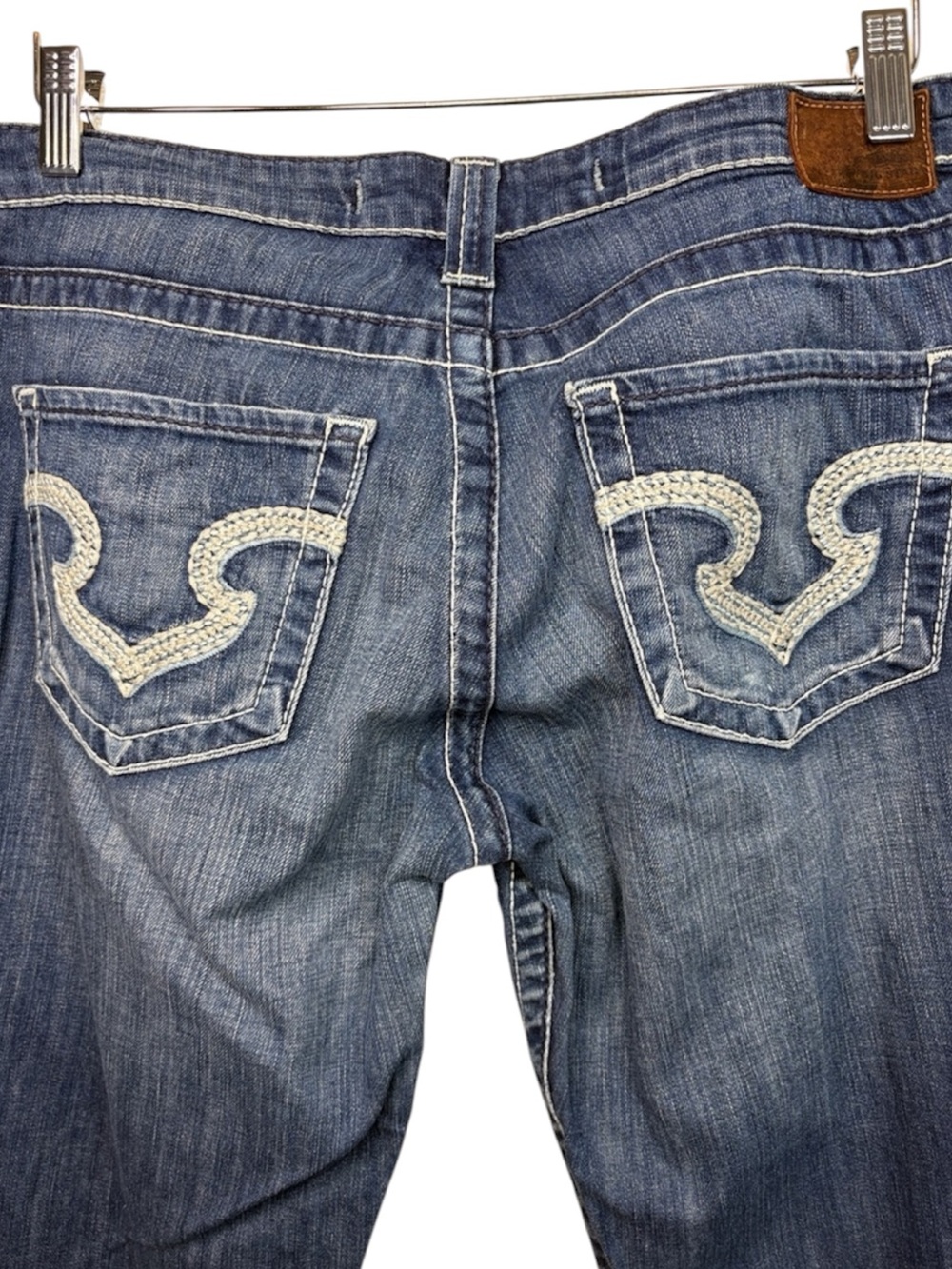 Big Star Remi Low Rise Fit Preppy Boho McBling Jeans Women Size 30 L